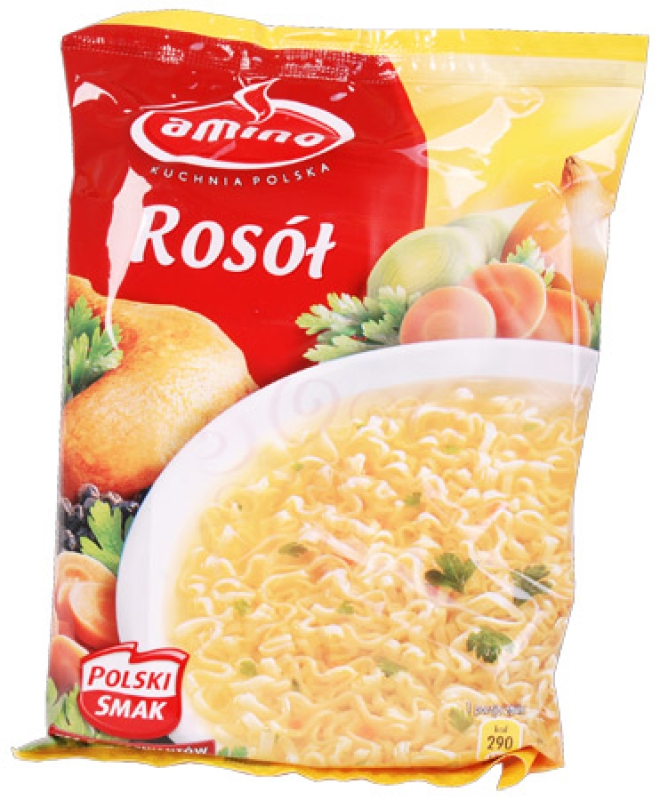 Instantnudelsuppe mit Hühnerfleischgeschmack "Amino" Rosol